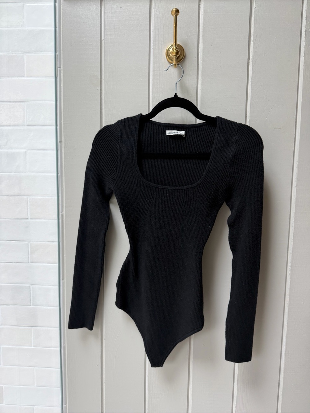 Abercrombie Ribbed Sweater Long-Sleeve Bodysuit